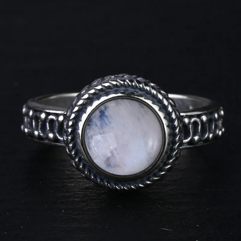 925 Sterling Silver Rings - Moonstone Collection - non-plated