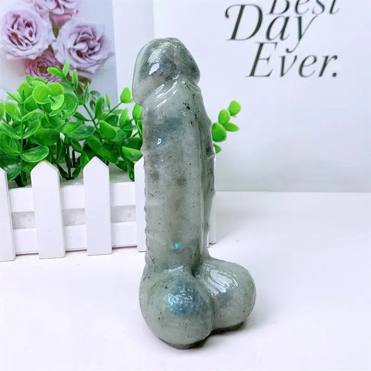 Large Labradorite Crystal Penis Carving