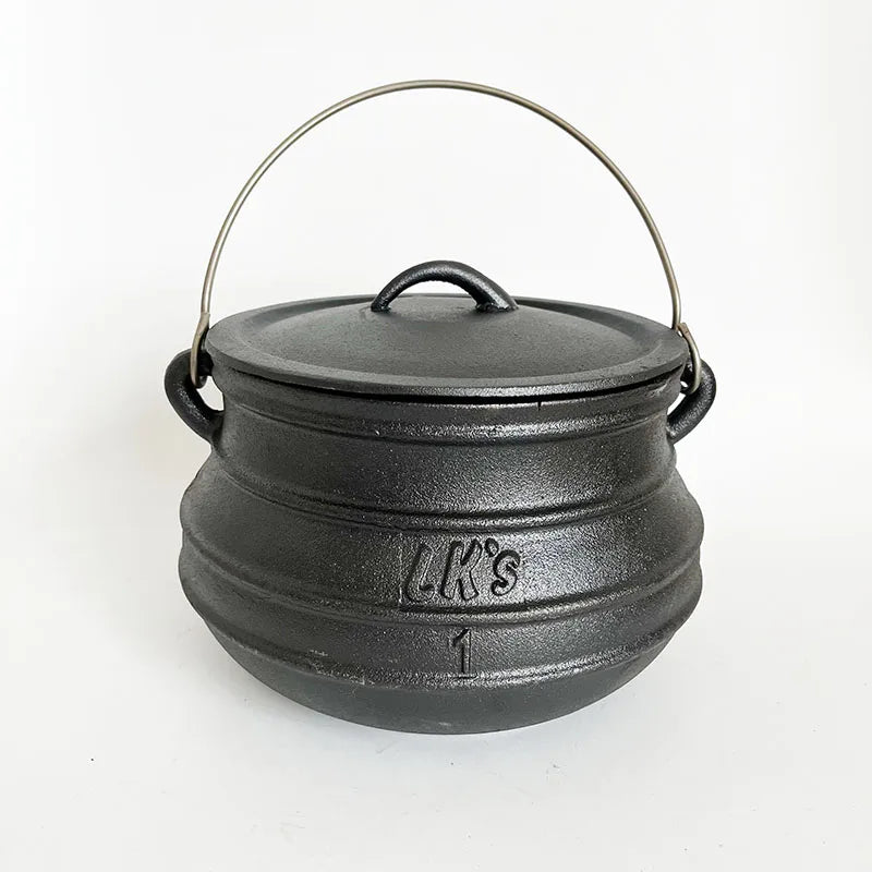 Large Cast Iron Cauldron 3L