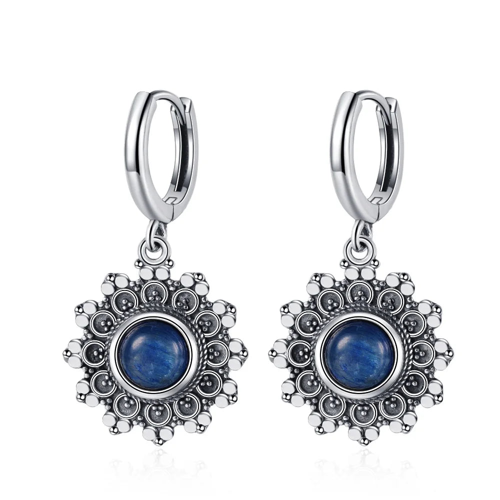 925 Sterling Silver Drop Earrings - Crystal Collection - non-plated