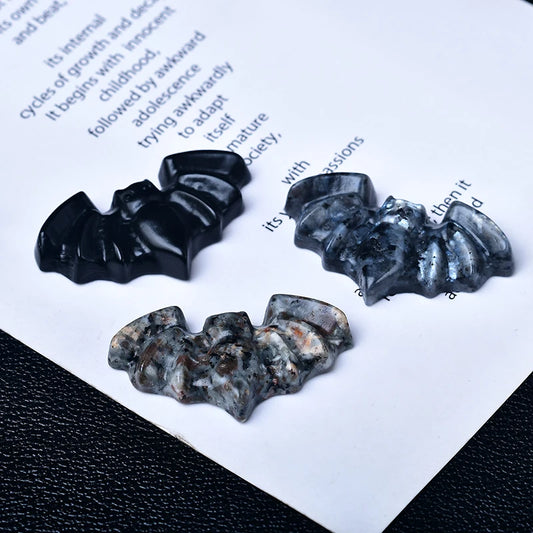 Mini Bat Crystal Carvings