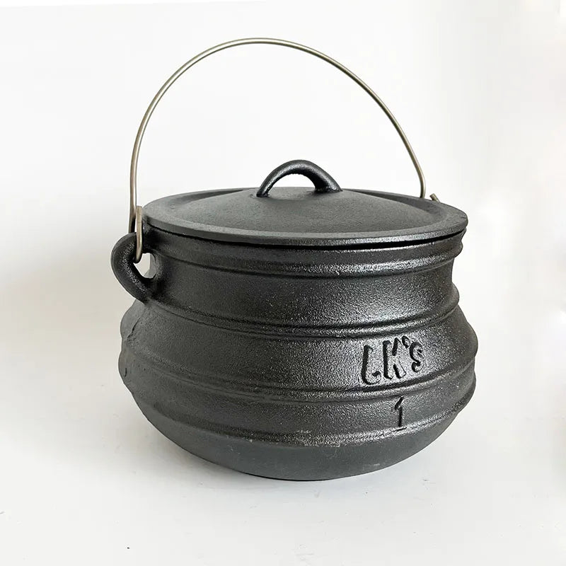 Large Cast Iron Cauldron 3L