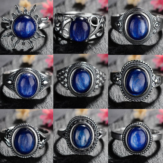 925 Sterling Silver Rings - Kyanite Collection - non-plated