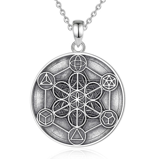 925 Sterling Silver Sacred Geometry Necklace