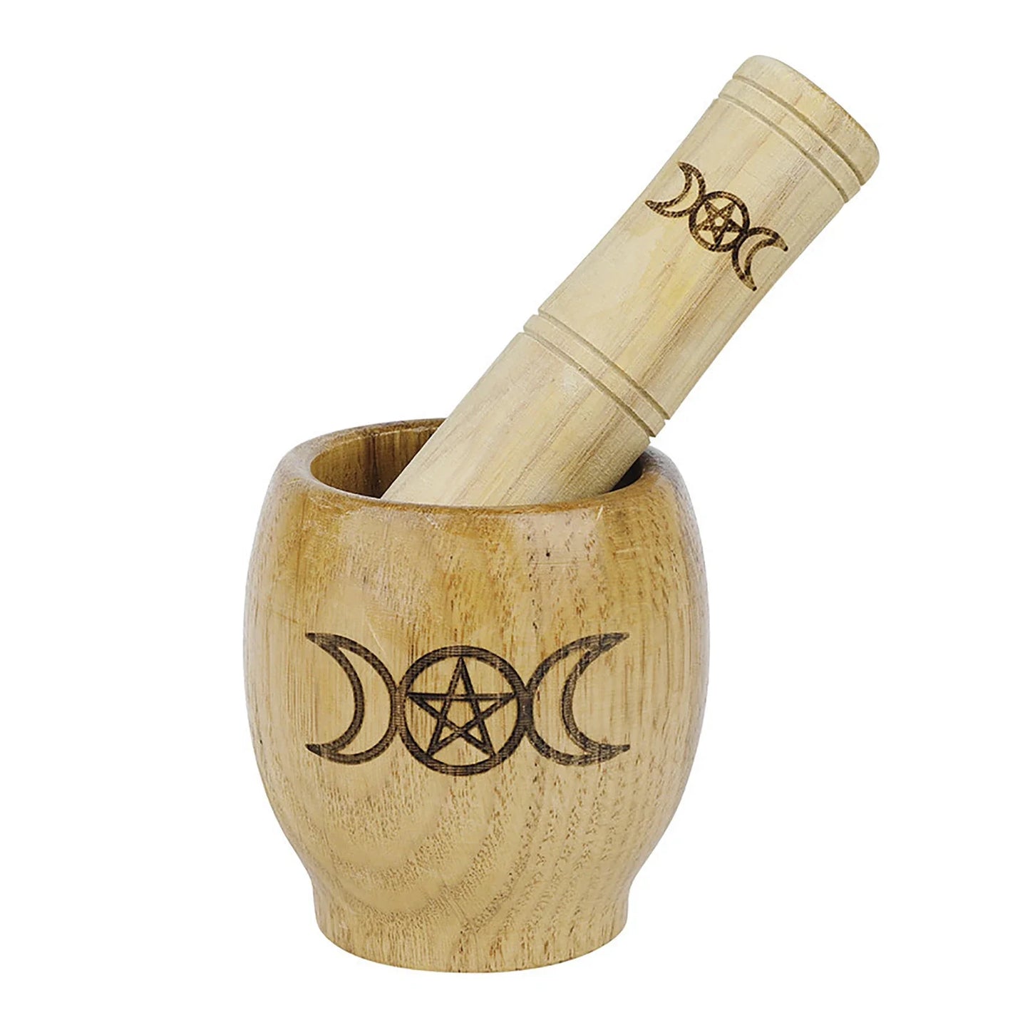 Wooden Mortar and Pestle