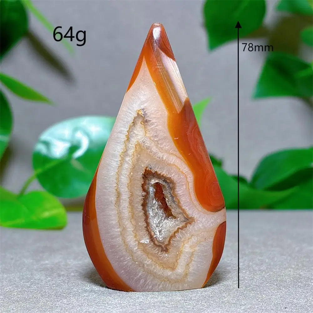 Carnelian Crystal Druzy Free Form