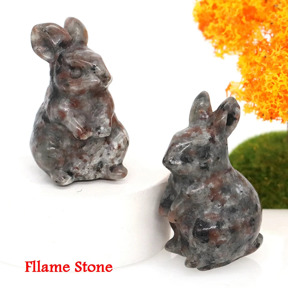 Mini Crystal Bunny Carvings