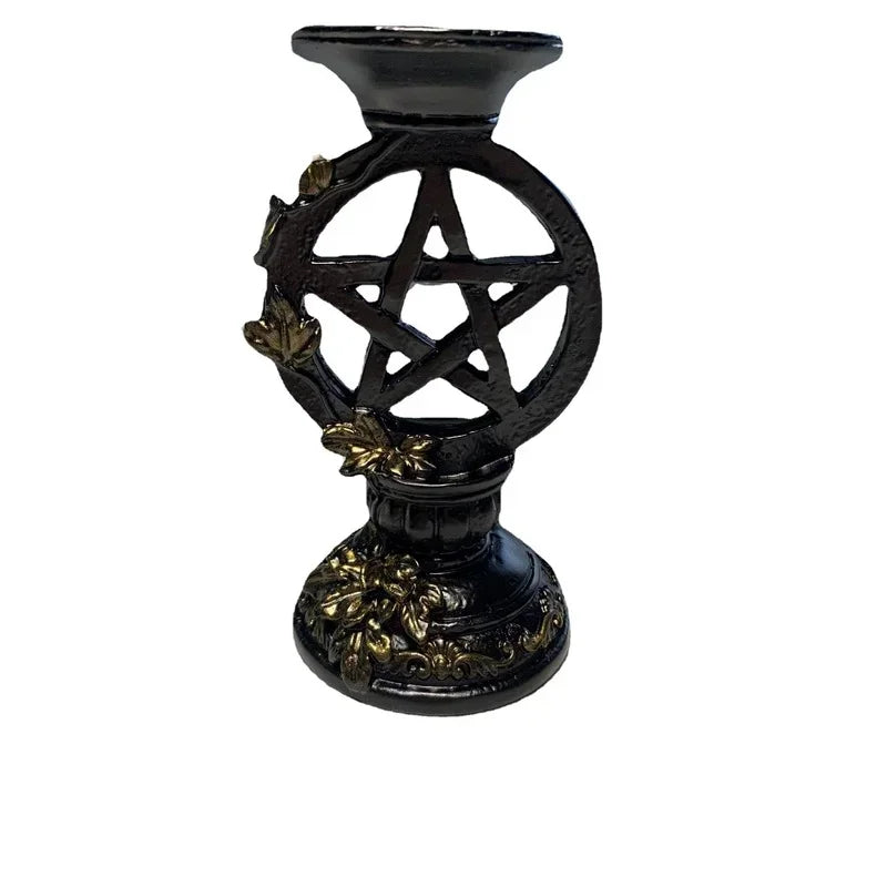 Candlestick/Crystal Ball Holders - Pentagram Collection