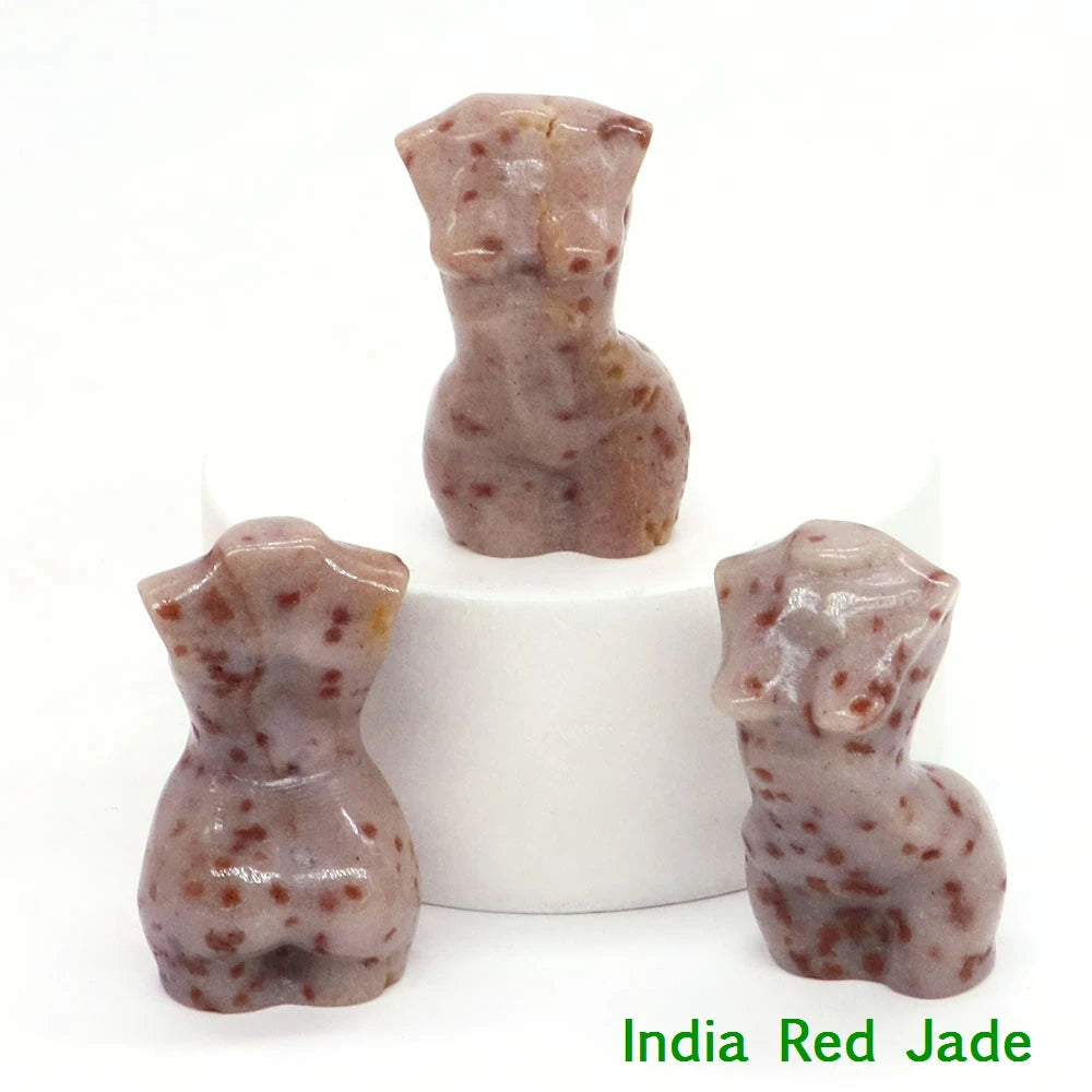 Mini Crystal Goddess Body Carvings
