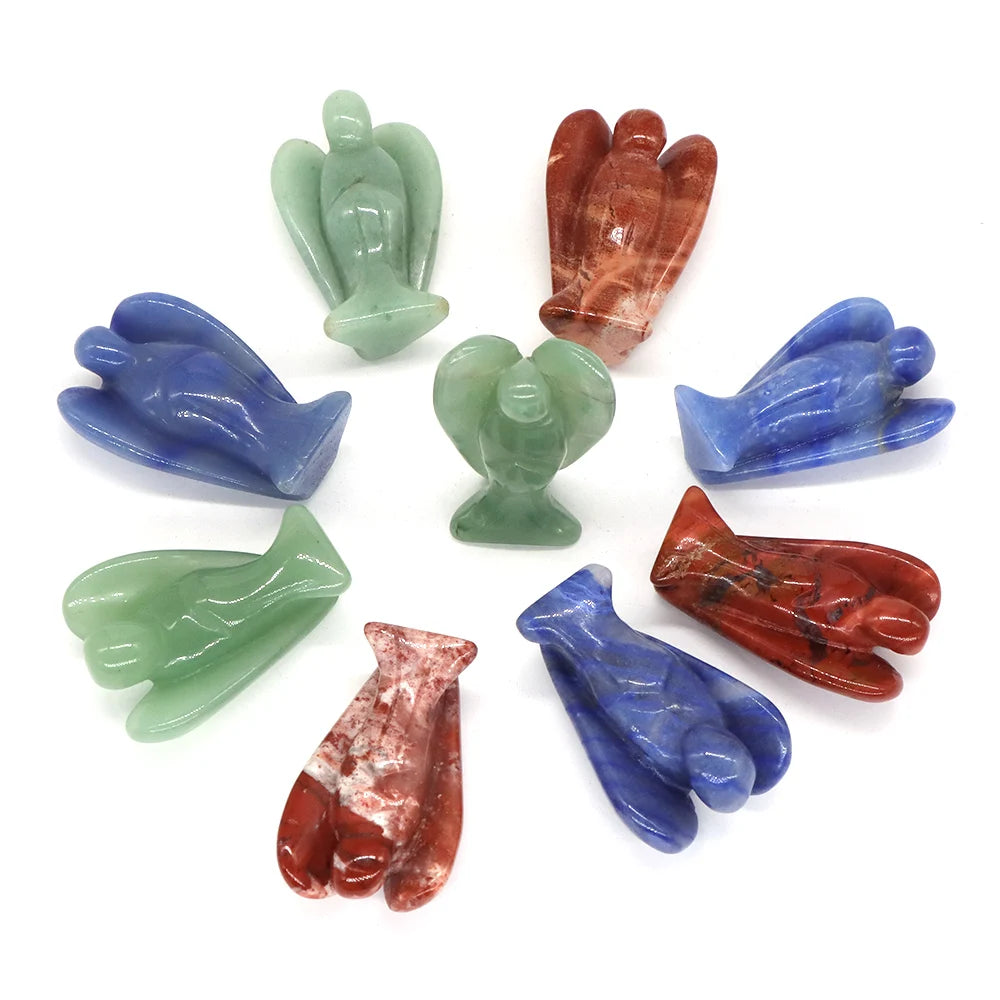 Mini Guardian Angel Crystal Carvings