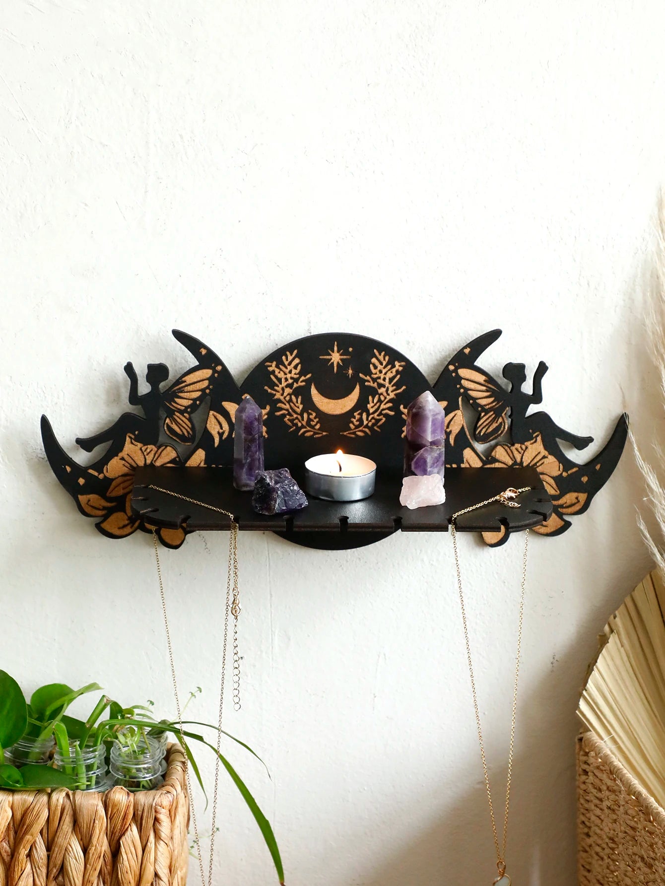 Fairy Moon Crystal Display Shelf