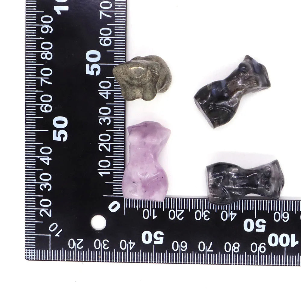 Mini Crystal Goddess Body Carvings