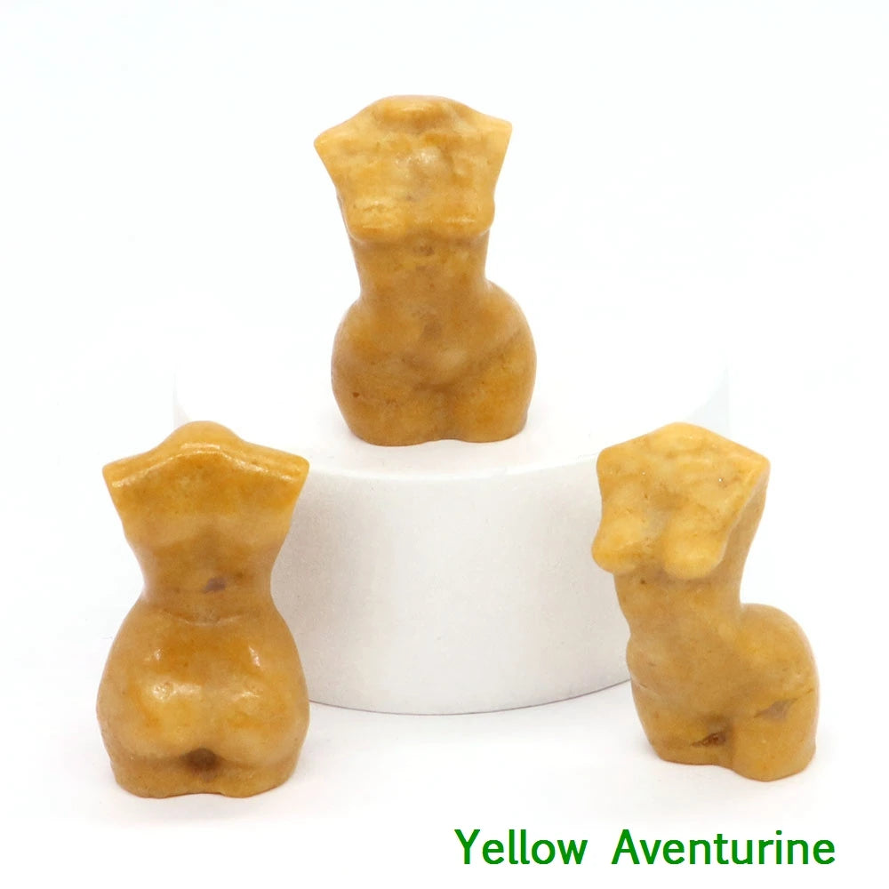 Mini Crystal Goddess Body Carvings