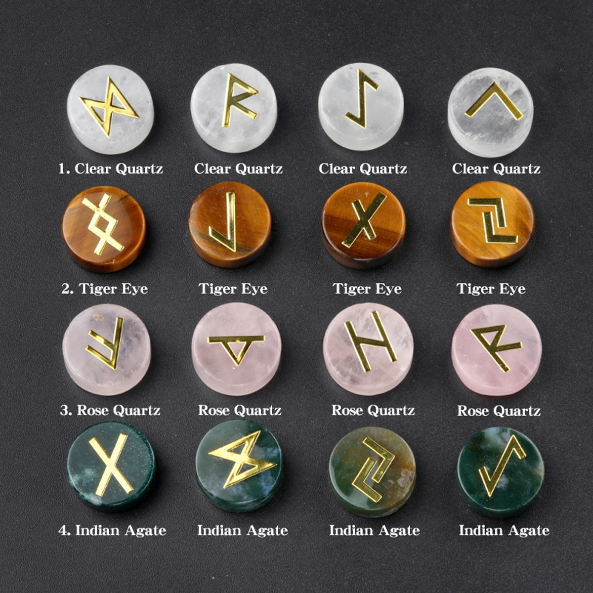 Crystal Rune Sets - Round Collection