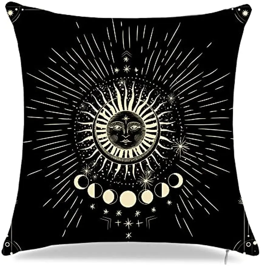 Throw Cushion Covers - Dark Celestial Collection