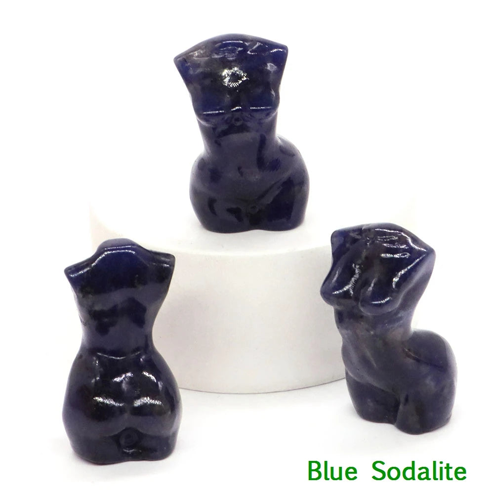 Mini Crystal Goddess Body Carvings